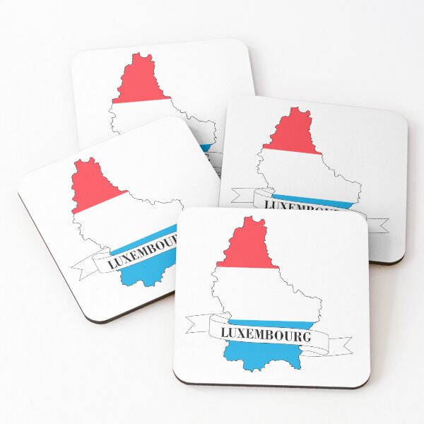 Item preview, luxembourg flag map designed and sold by visual adventures.