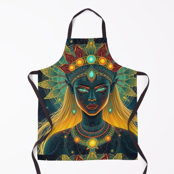 Item preview, Illuminated Cyberpunk Goddess - Futuristic Aztec Mayahuel designed and sold by Creativity Meets Healing.