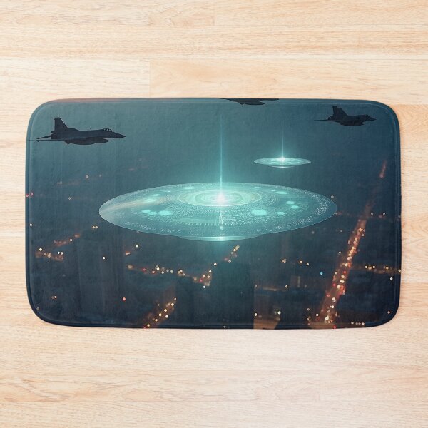 Item preview, UAP Encounter Over City designed and sold by AlienInkvasion.