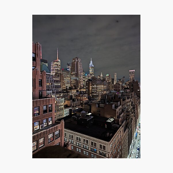 Item preview, New York Skyline at night designed and sold by Johnsons Stuff.