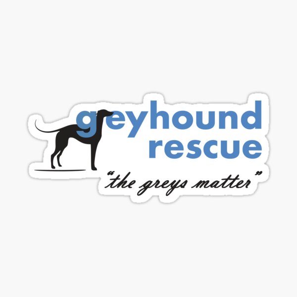 Don't Buy Rescue Sticker k227 6 inch Greyhound dog decal 