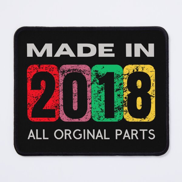 Item preview, Made in 2018 - Retro and Unique Gift Ideas | Customizable Designs designed and sold by Psycho-Crazy.