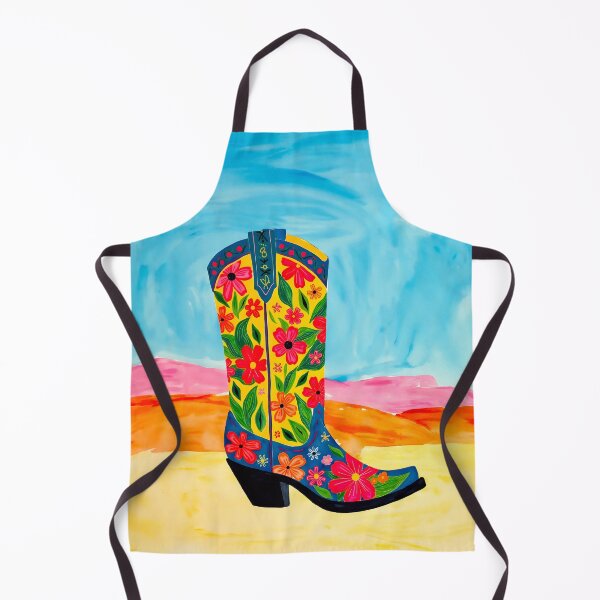 Item preview, Floral Rainbow Western Cowgirl Boot designed and sold by Magnolia Valley Art.
