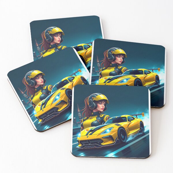 Item preview, Dodge Viper ACR And Yellow Female Racer  designed and sold by F&L Design Studio.