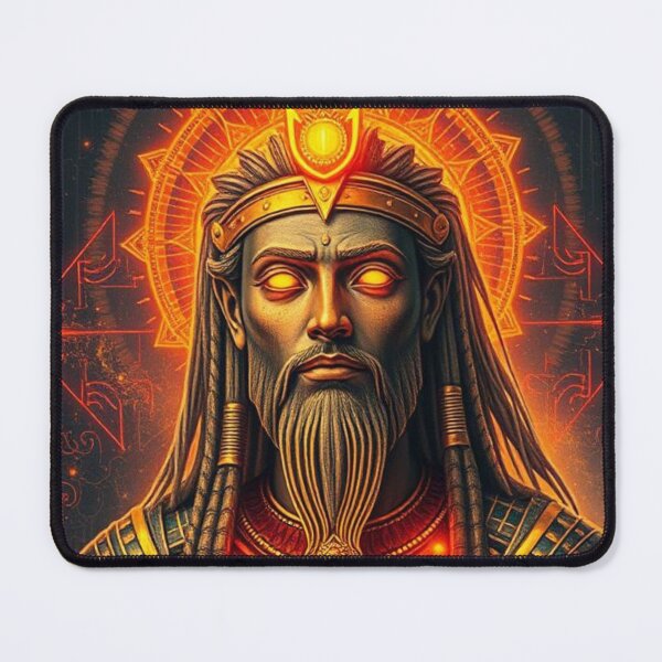 Item preview, Cyberpunk Helios Neon Ancient God - Futuristic Greek God designed and sold by Creativity Meets Healing.