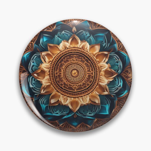 Item preview, Golden Blue Mandala Classical designed and sold by Sam-DesignMart.