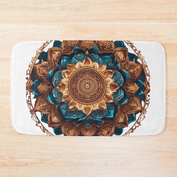 Item preview, Golden Blue Mandala Classical designed and sold by Sam-DesignMart.
