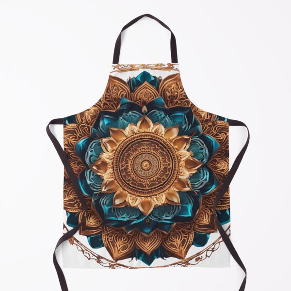 Item preview, Golden Blue Mandala Classical designed and sold by Sam-DesignMart.