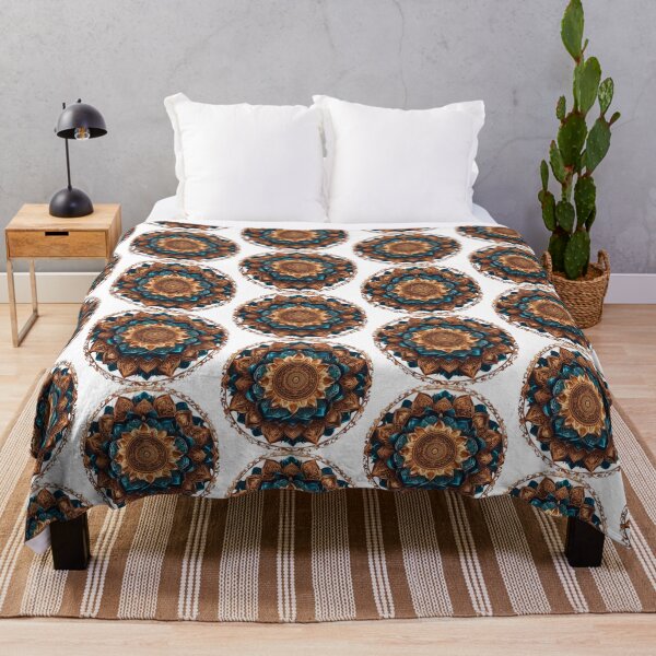 Item preview, Golden Blue Mandala Classical designed and sold by Sam-DesignMart.