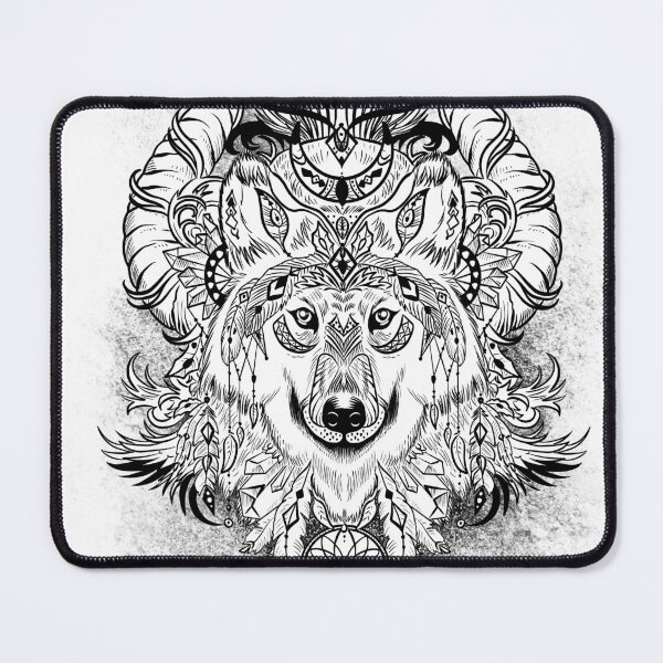 Item preview, Brother Wolf Tribal Design designed and sold by rafaellagoart.