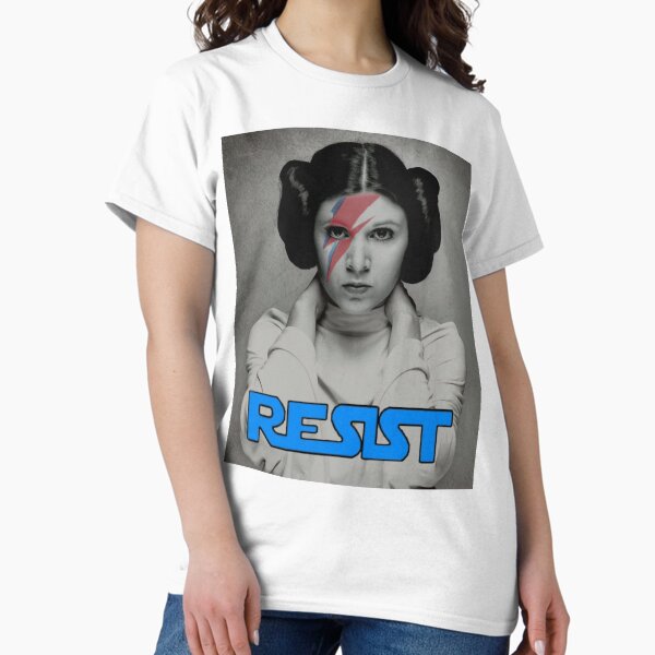 Vista previa del artículo con la obra «Tatuaje facial de la General Leia Organa Rebelde Rebelde Resist», diseñado y vendido por Bob.