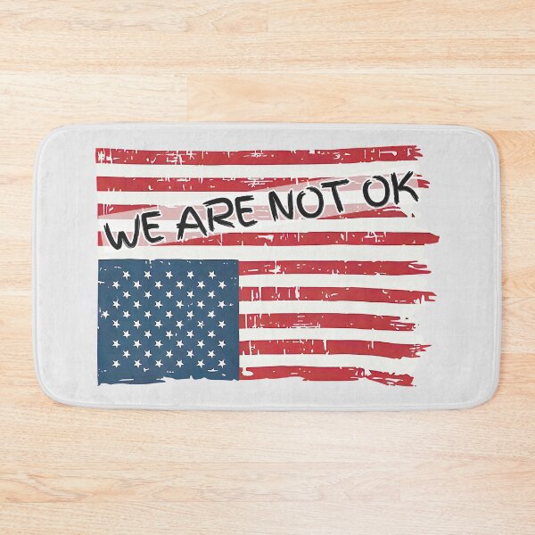 Item preview, We Are Not Okay American Flag Upside Down designed and sold by HowToCanadian.