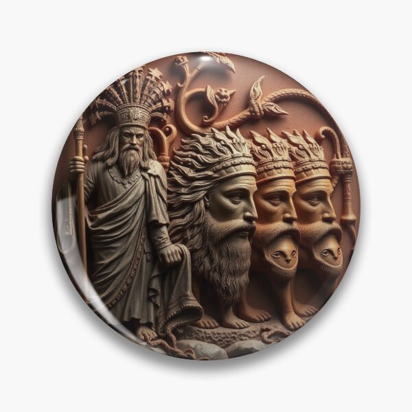 Item preview, Mythical Figures in Circular Bas-Relief designed and sold by amidigiart.