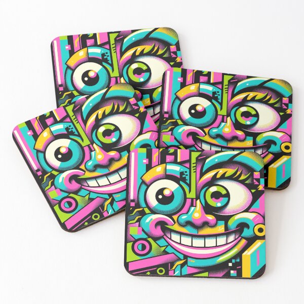 Item preview, Neon Cyber Smile – 90s Retro Funk designed and sold by M-ormin.