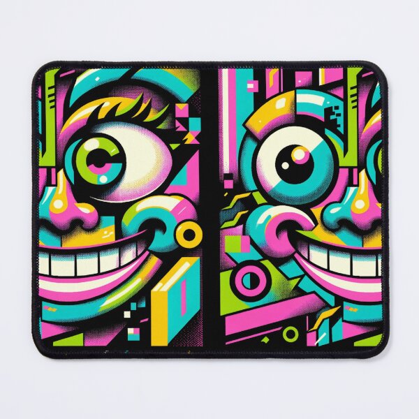 Item preview, Neon Cyber Smile – 90s Retro Funk designed and sold by M-ormin.