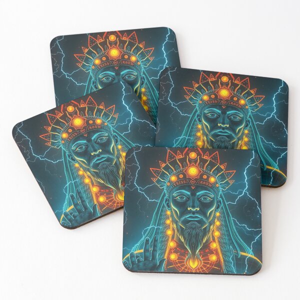 Item preview, Cyberpunk God of Lightning - Futuristic Hindu Mythology  designed and sold by Creativity Meets Healing.