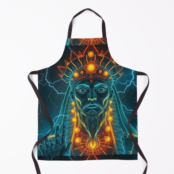 Item preview, Cyberpunk God of Lightning - Futuristic Hindu Mythology designed and sold by Creativity Meets Healing.