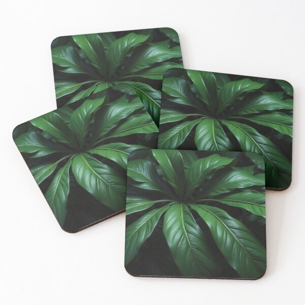 Item preview,  "Shadowed Tropical Leaves - Dark Botanical Art" designed and sold by digoarpi.