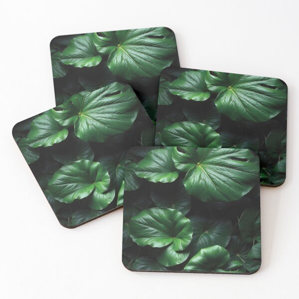 Item preview, "Shadowed Tropical Leaves - Dark Botanical Art" designed and sold by digoarpi.