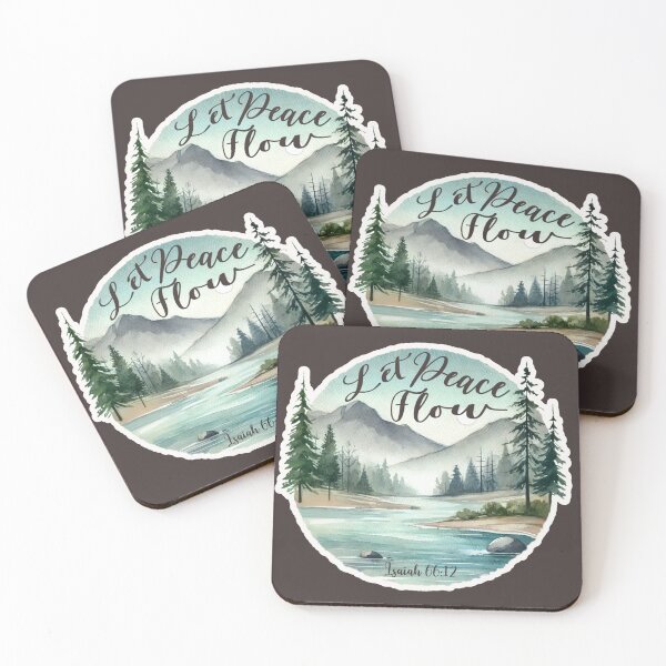 Item preview, Let Peace Flow – Isaiah 66:12 designed and sold by EmersionPrints.