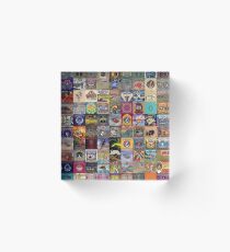 Grateful Dead Album Covers Acrylic Block