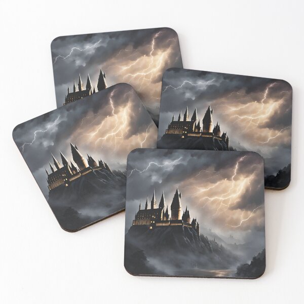 Item preview, Wizarding School Castle Under a Stormy Sky designed and sold by lazyflect.
