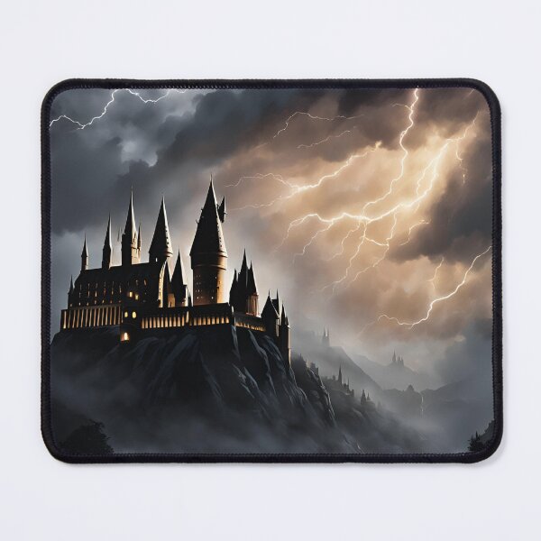 Item preview, Wizarding School Castle Under a Stormy Sky designed and sold by lazyflect.