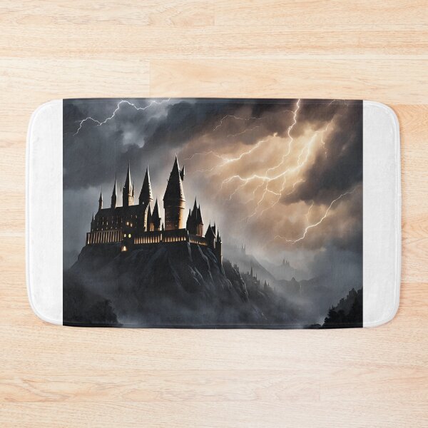 Item preview, Wizarding School Castle Under a Stormy Sky designed and sold by lazyflect.