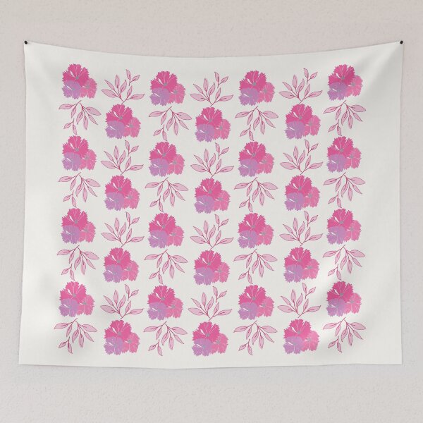 Item preview, pink floral print designed and sold by chickflickcomfort.