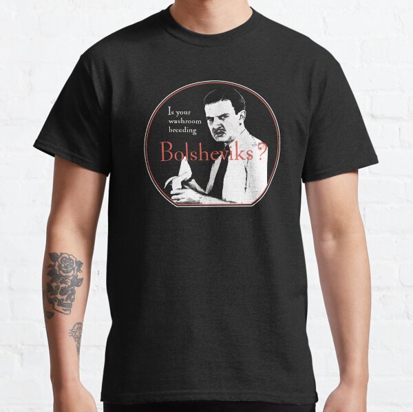 Vista previa del artículo con la obra «bolcheviques», diseñado y vendido por FleebMerch.
