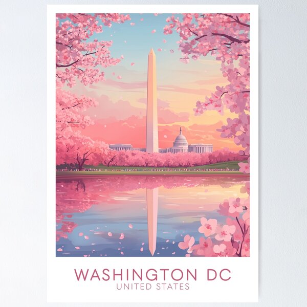 Item preview, Washington DC Cherry Blossom designed and sold by MisfitPrintsUs.