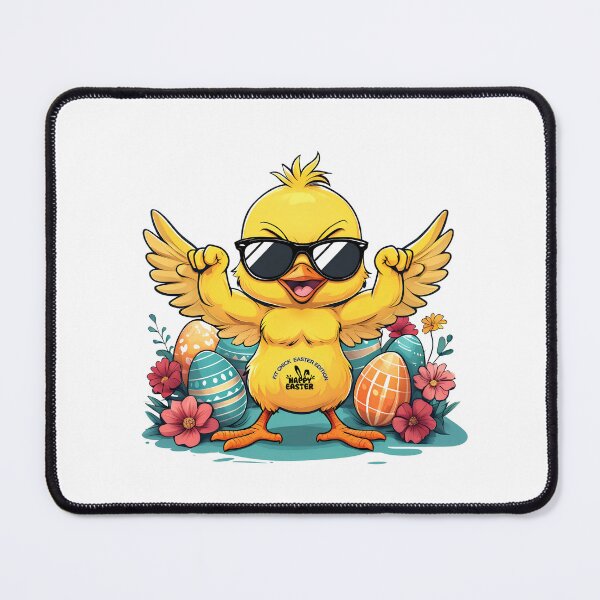 Item preview, Fit Chick Easter Shirt – Groovy Retro Muscle Chick Flexing with Easter Eggs designed and sold by VibeVault12.