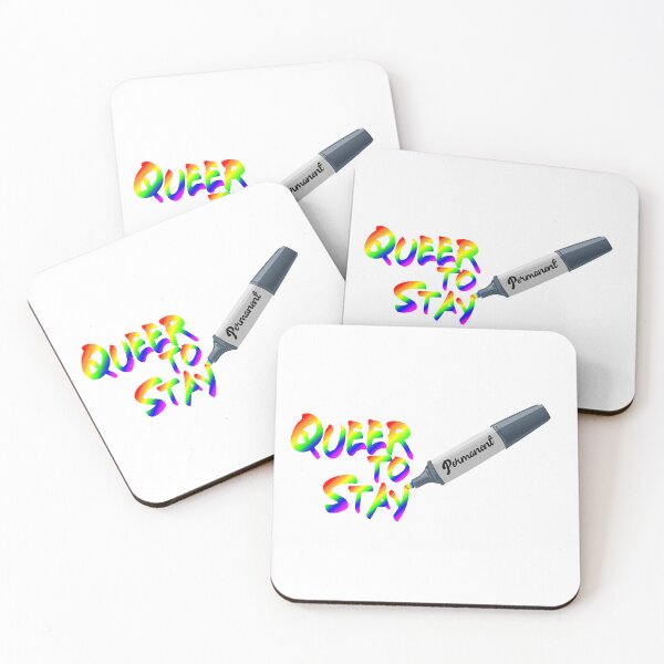Item preview, Queer to Stay: A Bold Statement in Rainbow Colors designed and sold by FaitrixDesigns.