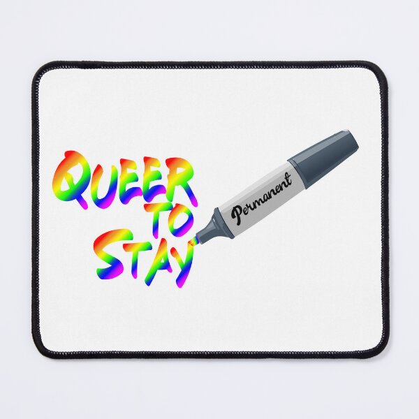 Item preview, Queer to Stay: A Bold Statement in Rainbow Colors designed and sold by FaitrixDesigns.