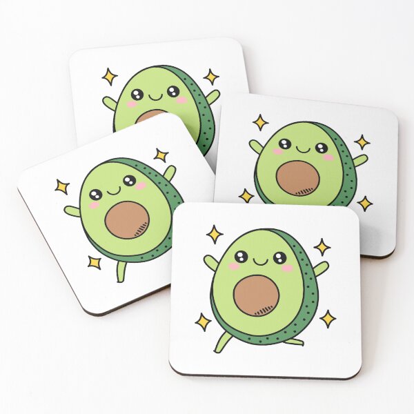 Item preview, Happy avocado - kawaii designed and sold by kstheladesigns.