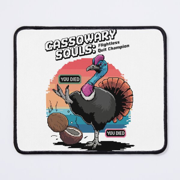 Item preview, Pixel Cassowary Souls: The Deathly Stride designed and sold by NaturePixel.
