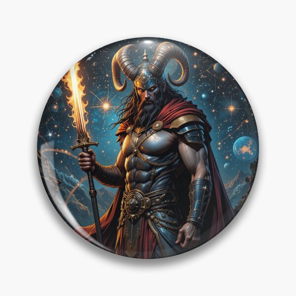 Item preview, Aries warrior with a horned helmet designed and sold by Nimkaew.