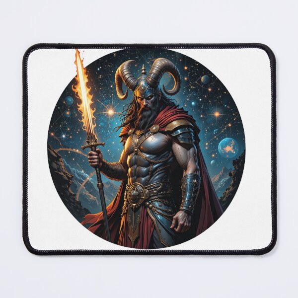 Item preview, Aries warrior with a horned helmet designed and sold by Nimkaew.