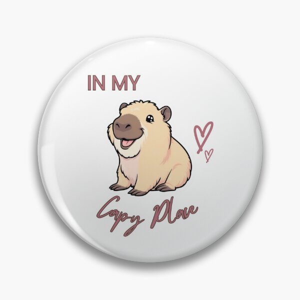Item preview, In My Capy Place – Cute Kawaii Capybara Design designed and sold by amandaline.