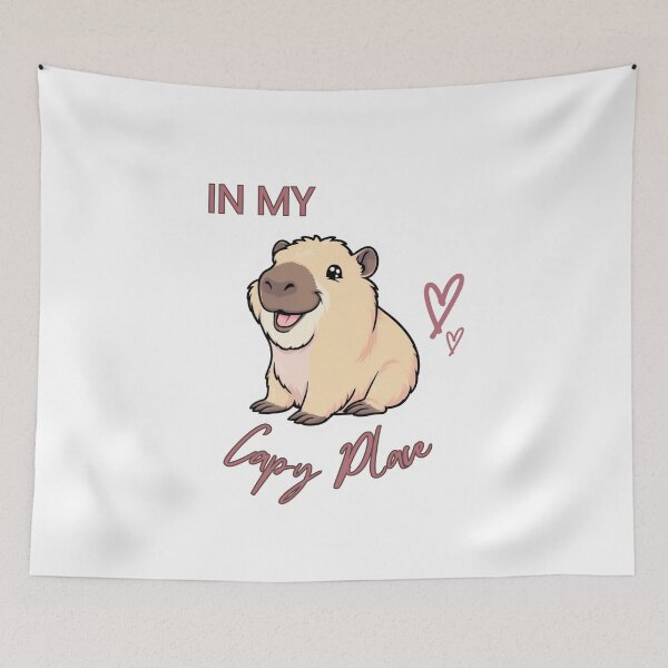 Item preview, In My Capy Place – Cute Kawaii Capybara Design designed and sold by amandaline.