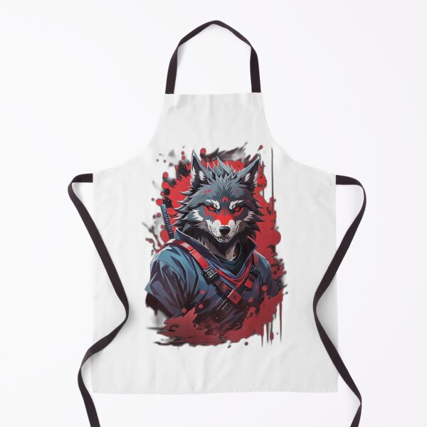 Item preview, A menacing evil ninja wolf design  designed and sold by AmazingShop12.