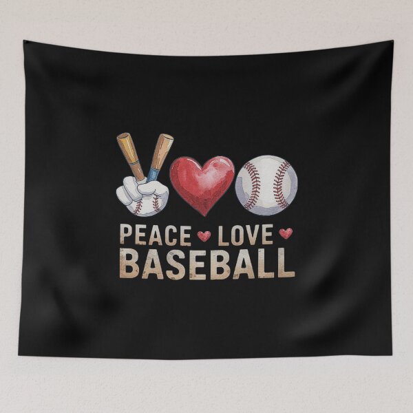 Item preview, Peace Love Baseball - Perfect Design for Baseball Fans designed and sold by love3617.