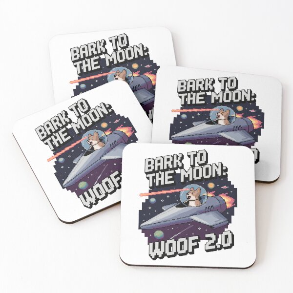 Item preview, Bark to the Moon: Pixel Space Pup 2.0 designed and sold by NaturePixel.