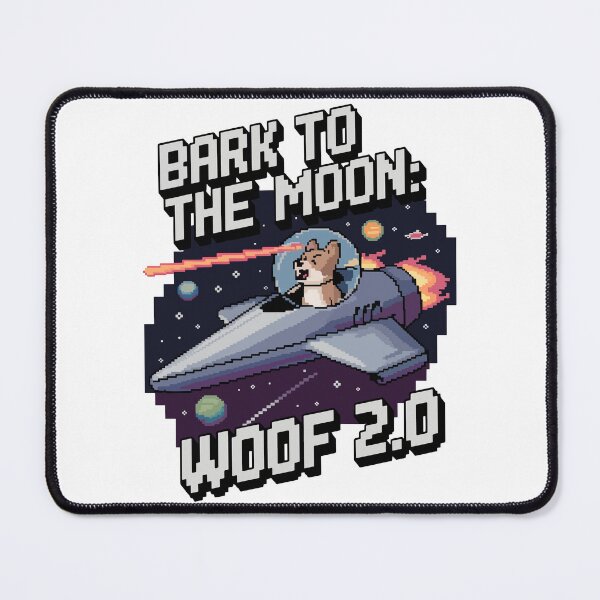 Item preview, Bark to the Moon: Pixel Space Pup 2.0 designed and sold by NaturePixel.
