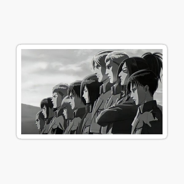 Item preview, Attack on Titan Sticker  designed and sold by ecllipzeae.