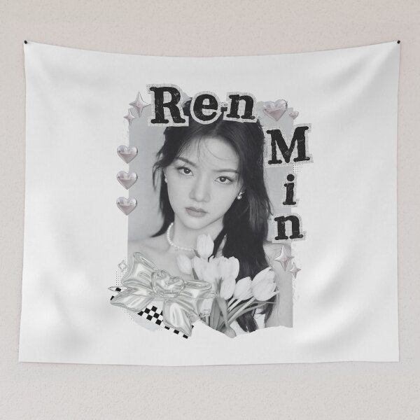 Item preview, Ren Min Chinese Drama Actress Black and White Collage Design designed and sold by AJUNICE STUDIO.