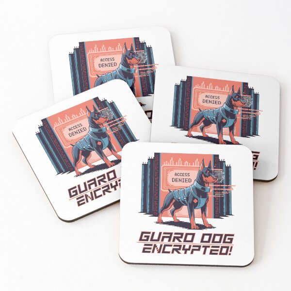 Item preview, Cyberpunk Doberman Guard Dog – Futuristic Security Companion designed and sold by NaturePixel.