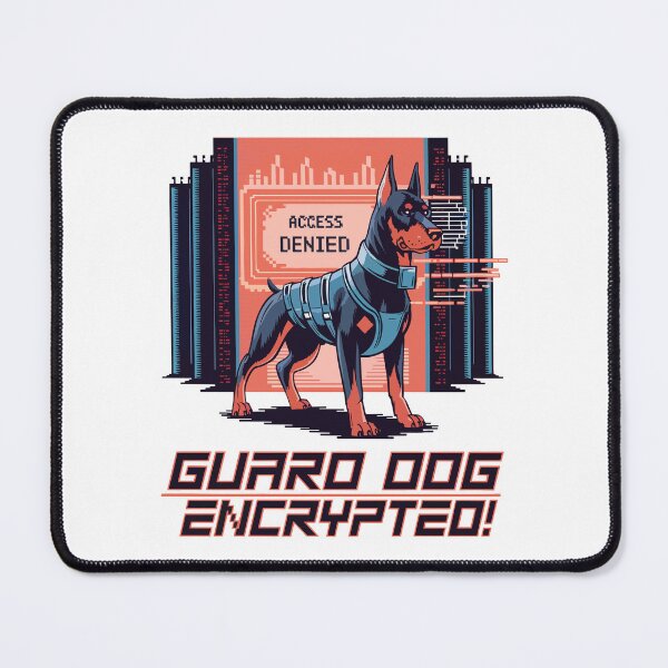Item preview, Cyberpunk Doberman Guard Dog – Futuristic Security Companion designed and sold by NaturePixel.