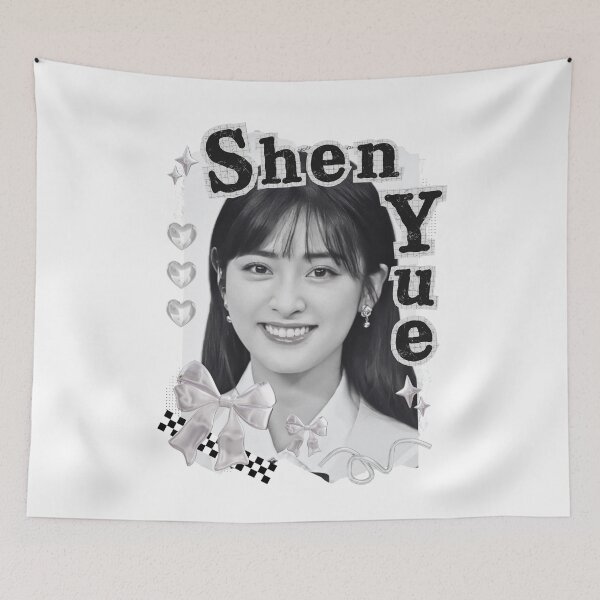 Item preview, Shen Yue Chinese Drama Actress Black and White Collage Design designed and sold by AJUNICE STUDIO.