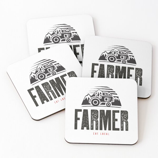 Item preview, “Farmer Eat Local T-Shirt - Support Local Farmers Tee - Farm Fresh Food Shirt for Locavores & Homesteaders” Farming t-shirt designed and sold by Kaehaniz.